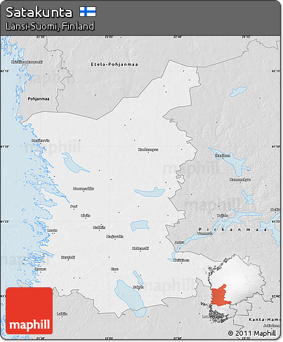 Silver Style Map of Satakunta