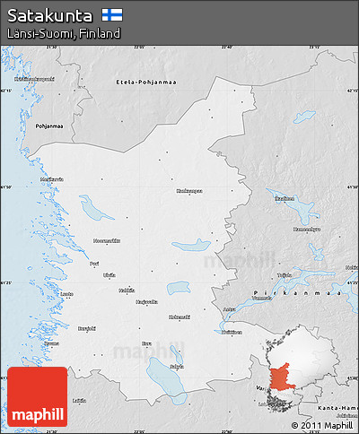 Silver Style Map of Satakunta