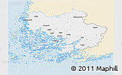 Classic Style 3D Map of Varinais-Suomi, single color outside