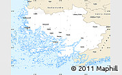 Classic Style Simple Map of Varinais-Suomi