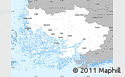 Gray Simple Map of Varinais-Suomi