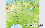 Physical 3D Map of Lappi