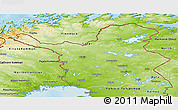 Physical Panoramic Map of Lappi