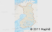 Shaded Relief Map of Finland, lighten, land only