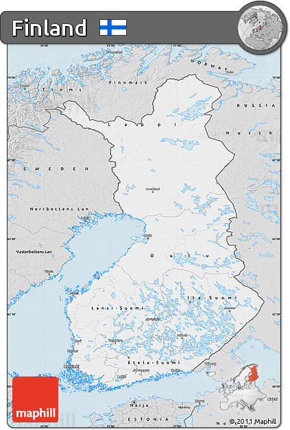 Silver Style Map of Finland