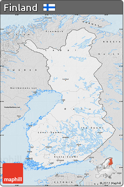 Silver Style Map of Finland