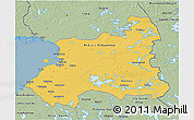 Savanna Style 3D Map of Oulu