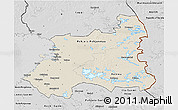 Shaded Relief 3D Map of Oulu, desaturated