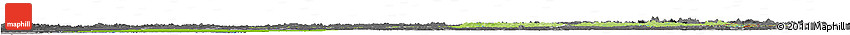 Physical Horizon Map of Oulu, darken, desaturated