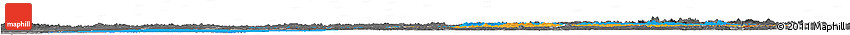 Political Horizon Map of Oulu, darken, desaturated