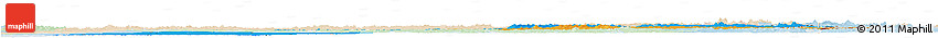 Political Horizon Map of Oulu, lighten