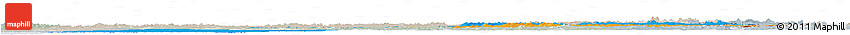 Political Horizon Map of Oulu, lighten, semi-desaturated