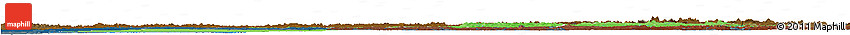 Political Shades Horizon Map of Oulu, darken