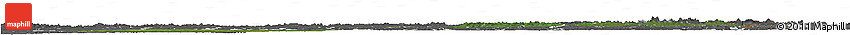 Satellite Horizon Map of Oulu, desaturated