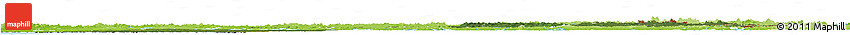 Satellite Horizon Map of Oulu, physical outside
