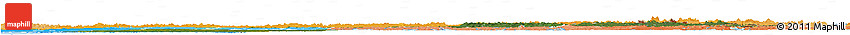 Satellite Horizon Map of Oulu, political shades outside