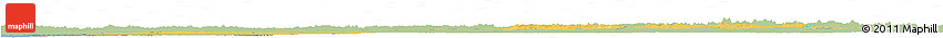 Savanna Style Horizon Map of Oulu, single color outside
