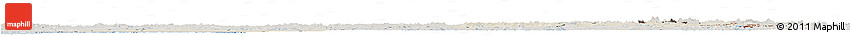 Shaded Relief Horizon Map of Oulu, semi-desaturated