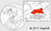 Blank Location Map of Oulu