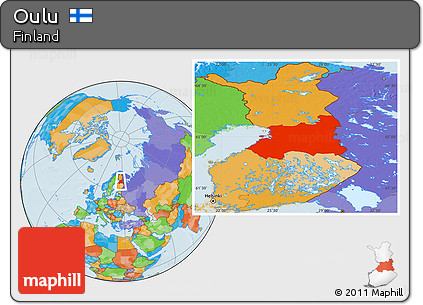 Political Location Map of Oulu