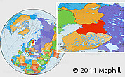 Political Location Map of Oulu
