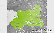 Physical Map of Oulu, desaturated