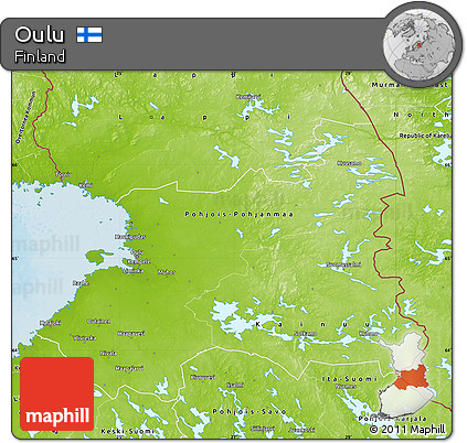 Physical Map of Oulu