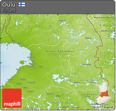 Physical Map of Oulu