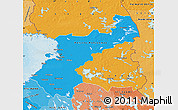 Political Map of Oulu, political shades outside