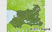 Satellite Map of Oulu, physical outside