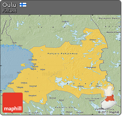 Savanna Style Map of Oulu