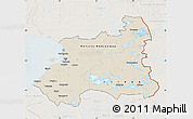 Shaded Relief Map of Oulu, lighten