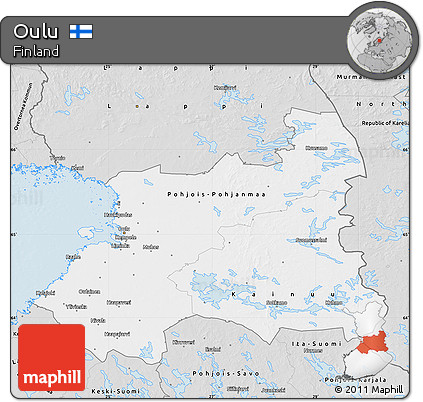 Silver Style Map of Oulu