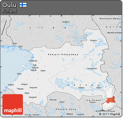 Silver Style Map of Oulu