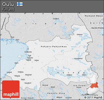 Silver Style Map of Oulu