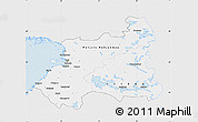 Silver Style Map of Oulu, single color outside