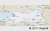 Classic Style Panoramic Map of Oulu