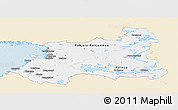 Classic Style Panoramic Map of Oulu, single color outside