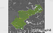 Satellite Map of Pohjois-Pohjanmaa, desaturated