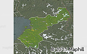Satellite Map of Pohjois-Pohjanmaa, semi-desaturated