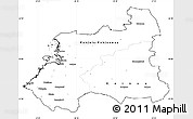 Blank Simple Map of Oulu, cropped outside