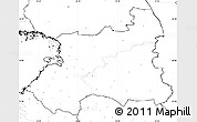 Blank Simple Map of Oulu, no labels