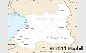 Classic Style Simple Map of Oulu
