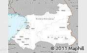 Gray Simple Map of Oulu