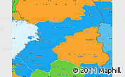 Political Simple Map of Oulu