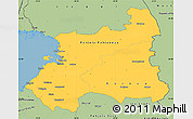 Savanna Style Simple Map of Oulu
