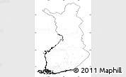 Blank Simple Map of Finland, cropped outside, no labels