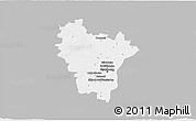 Gray 3D Map of Brumath, single color outside