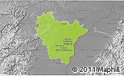 Physical 3D Map of Brumath, desaturated