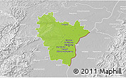 Physical 3D Map of Brumath, lighten, desaturated